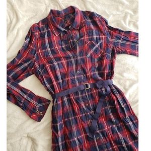 Tommy Hilfiger Plaid Shirt Dress - Sz XL